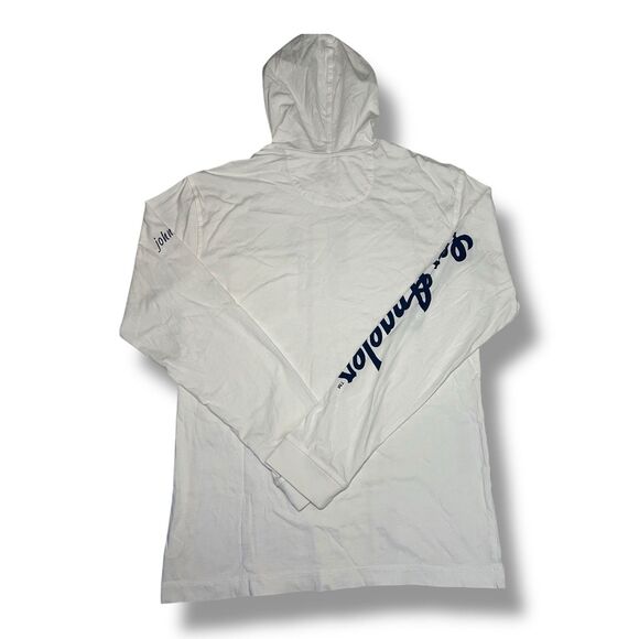 2022 MLB All Star Game Johnnie-O White Long Sleeve Shirt Hooded Men’s Size S - Picture 6 of 7